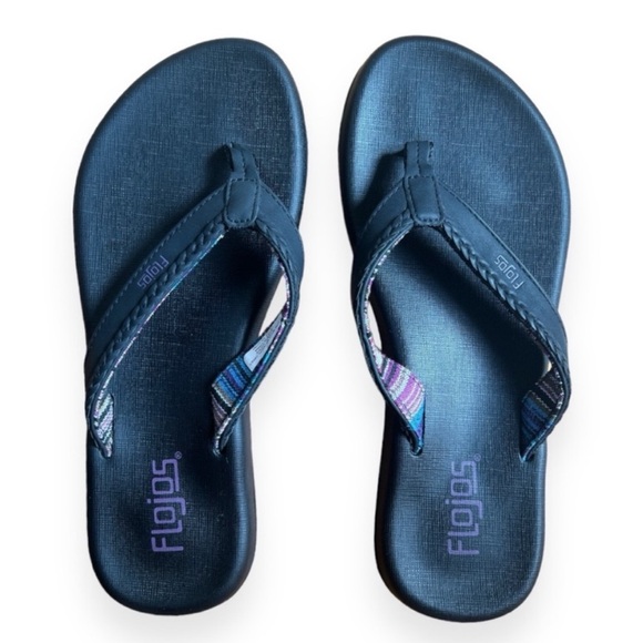 Flojos Women's Flip Flops | Various Sizes: 6, 7, 8, | Lavender Black | NWT | $15 - Picture 6 of 6